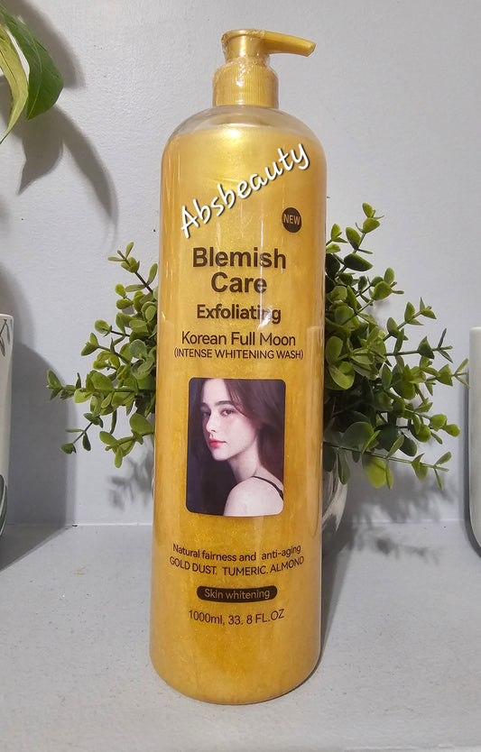 Blemish Care Exfoliating Korean Full Moon Intense Whitening Shower Gel 1000ml