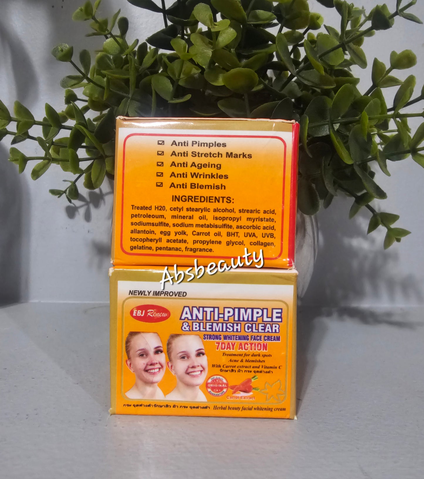 Anti-Pimple & Blemish Clear Strong Whitening Face Cream 7 Days Action. 1pc