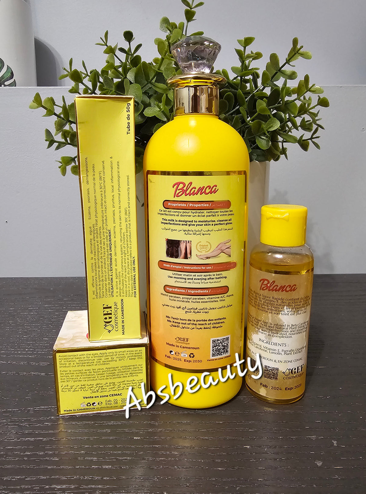 BLANCA Super Lightening Body Lotion,Body Oil ,Cream & Face Cream Set.💯👌 4PCS Set