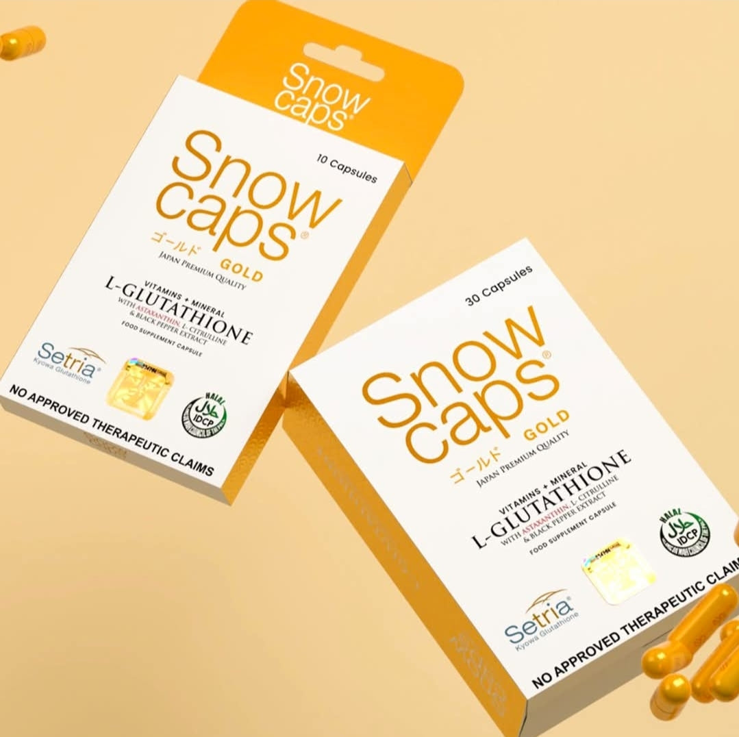 SNOW CAPS Gold L-Glutathione 30capsules.1pc✅️ 💯Original&Authentic👍