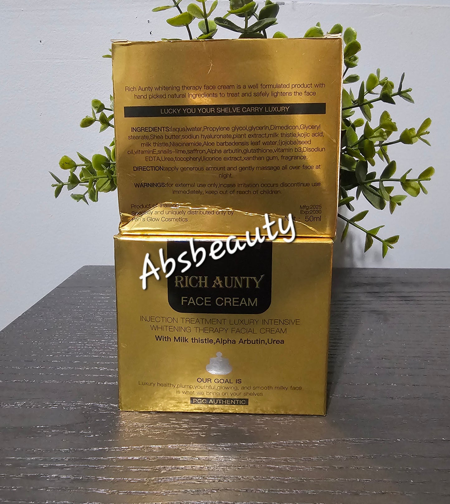 1×Pari's Glow Cosmetics Rich Aunty Injection Super Whitening Face Cream.1pc