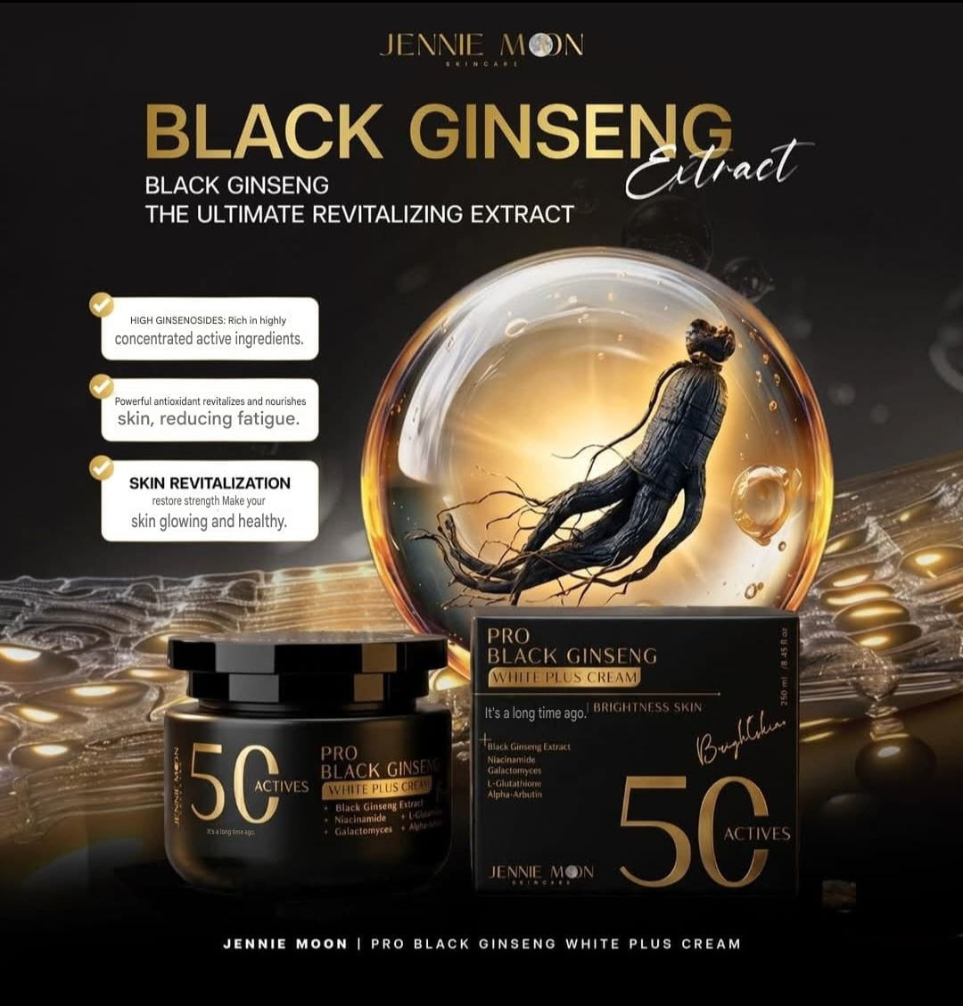 Jennie Moon Pro Black Ginseng Plus Cream 250ml | Botanical Body Cream Original&Authentic 1pc