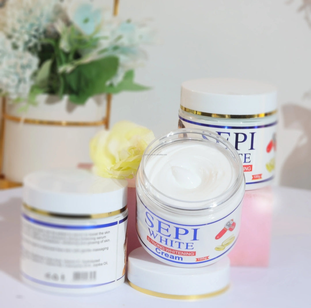 Sepi White Strong Whitening Soap➕️Body Oil Corrector➕️Face Cream, 3pcs set