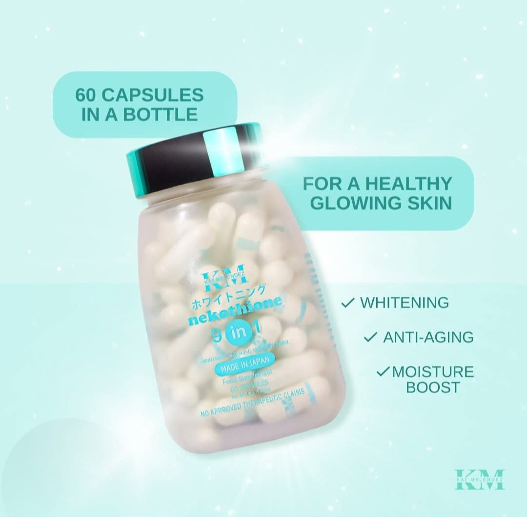 Nekothione 9 in 1 by Kath Melendez / Neko Glutathione 60 Whitening capsules