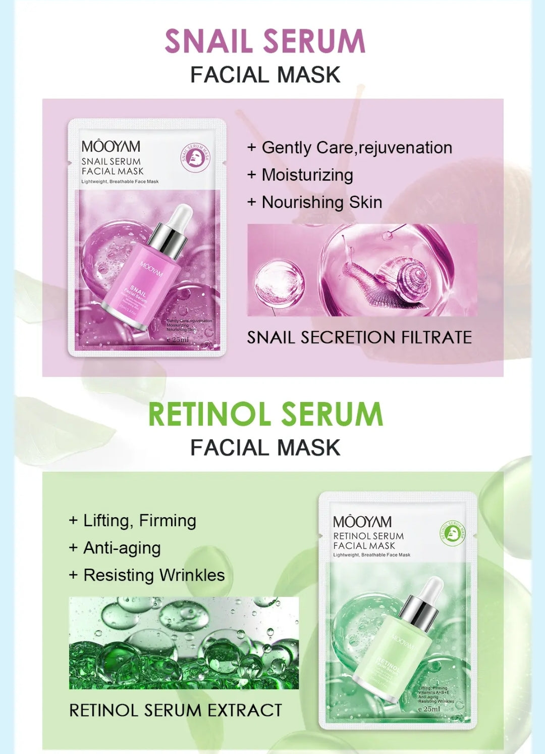 MOÔYAM Facial Mask Lightweight, Breathable Face Mask 25ml