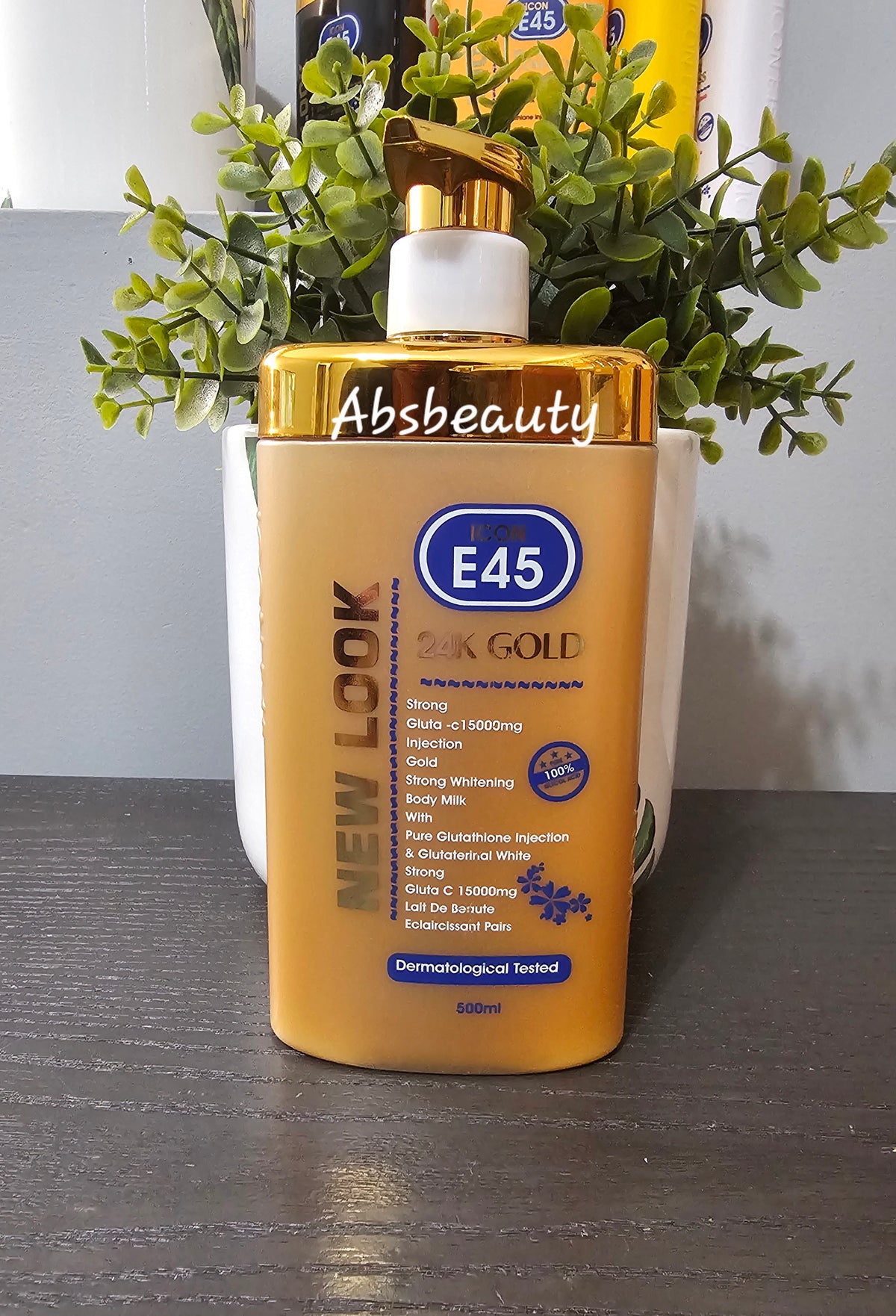 Icon E45 Whitening & Lightening Body Lotion New Look 500ml 1pc