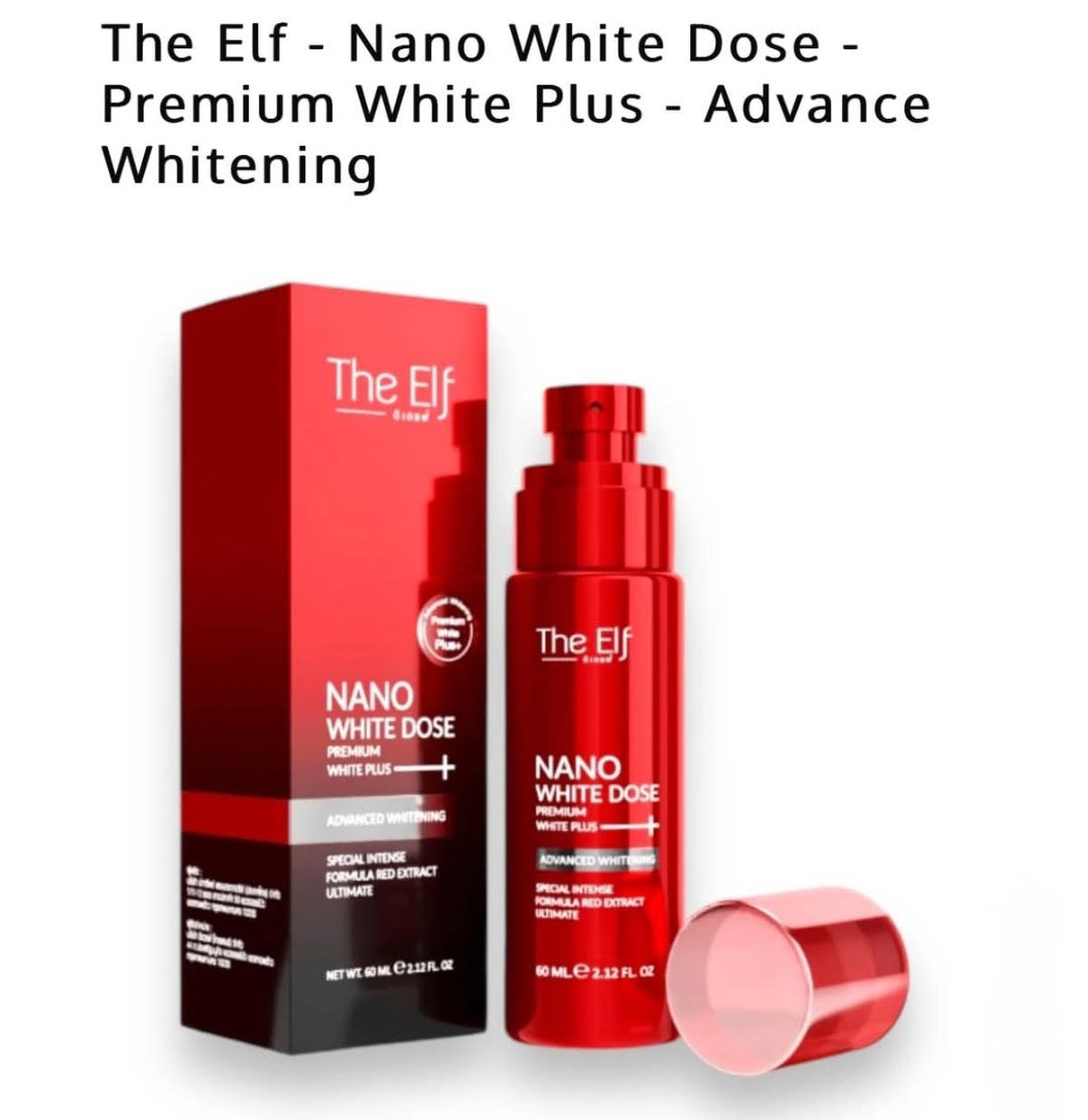 The Elf Nano White Dose Premium White Plus Advanced Whitening Serum 60ml,Original&Authentic💯✅️