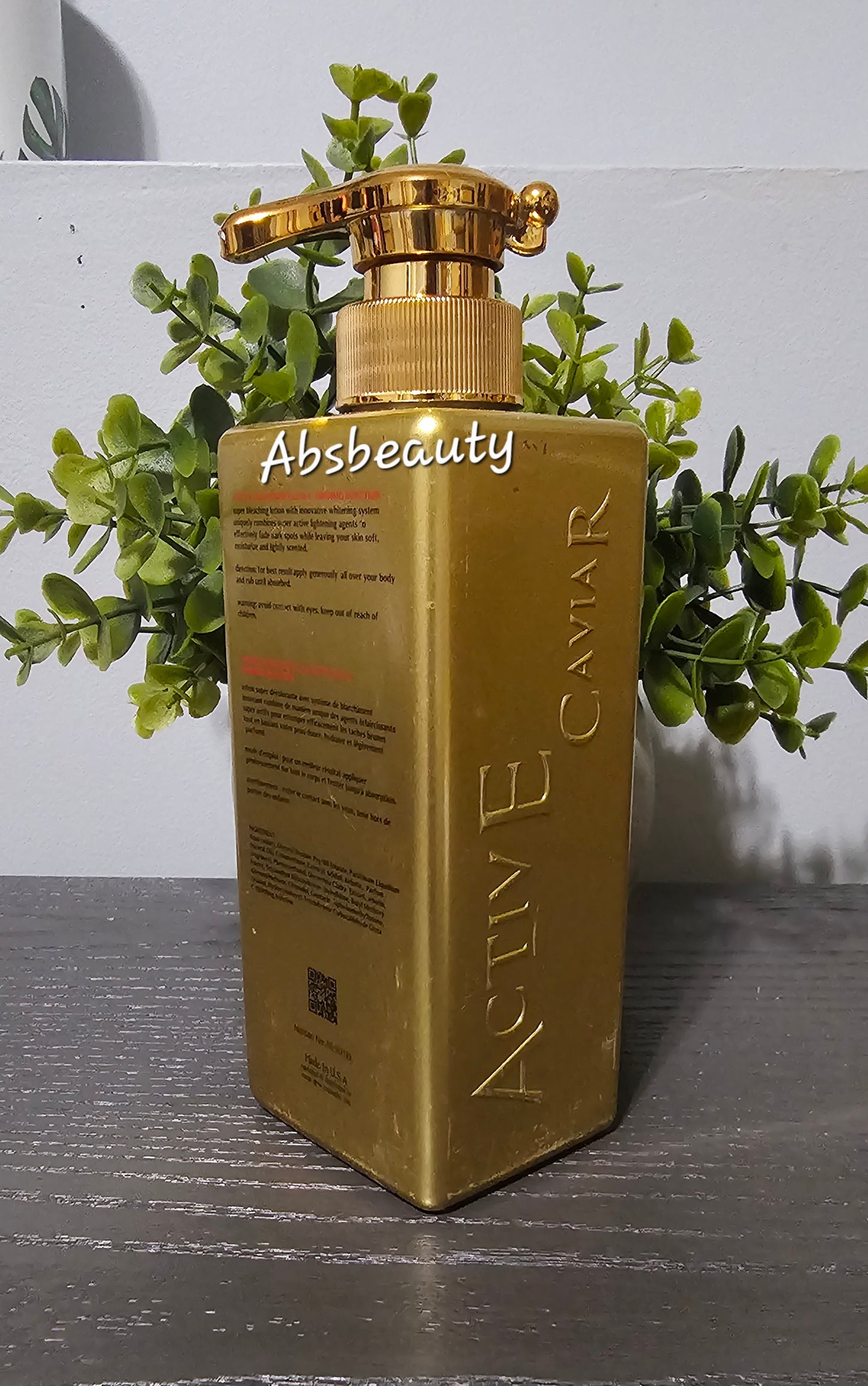 Active Caviar Drip Gluta-C injection 24k Gold Super Whitening Body Lotion 400ml Spf50