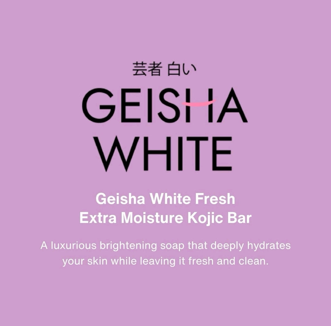 Geisha White SCAR & BLEMISH|EXFOLIATE& EXTRA MOISTURE Skin Brightening Bar Soap With Powerful Ingredients 65gx3Bars, 1box