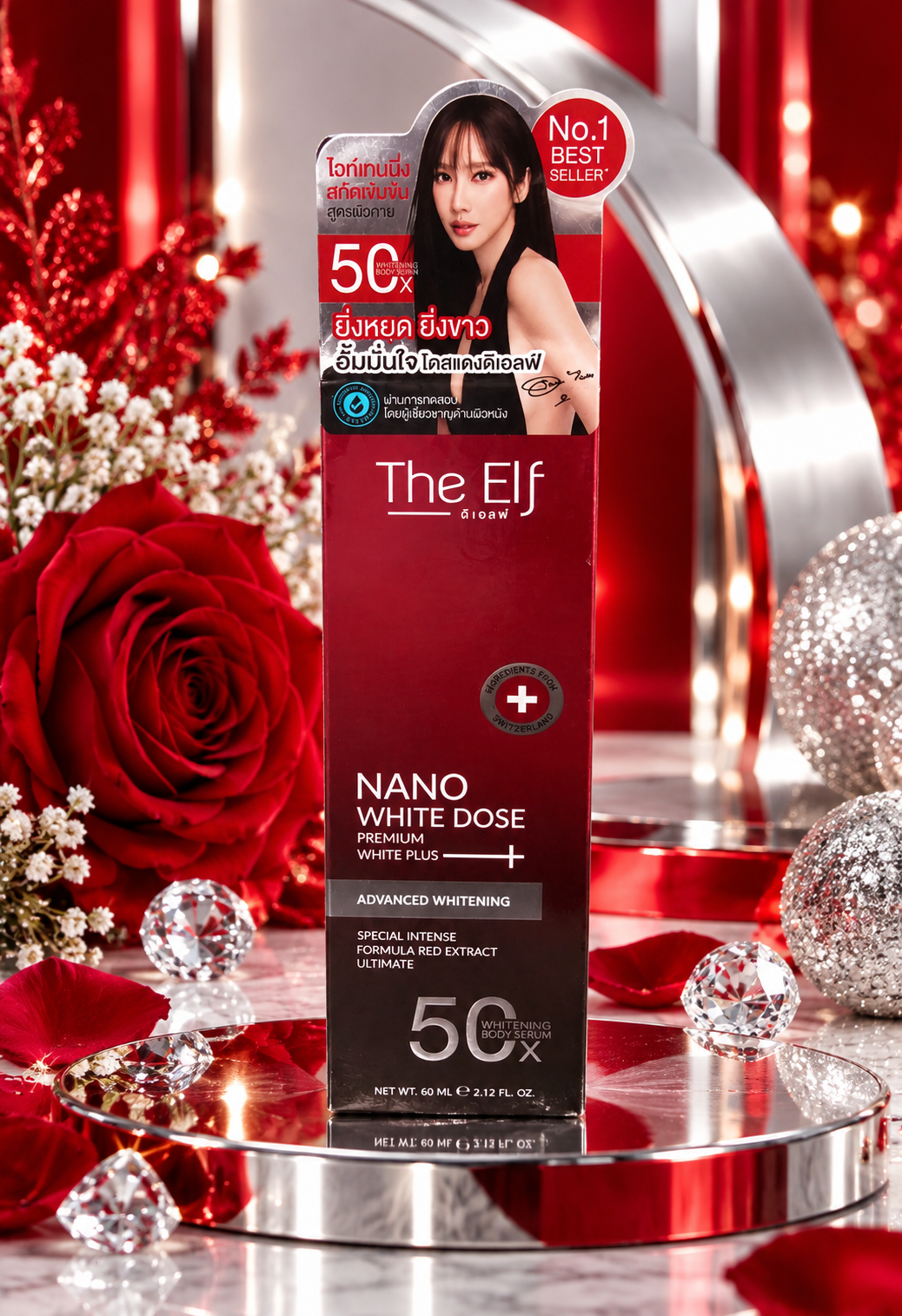 The Elf Nano White Dose Premium White Plus Advanced Whitening Serum 60ml,Original&Authentic💯✅️