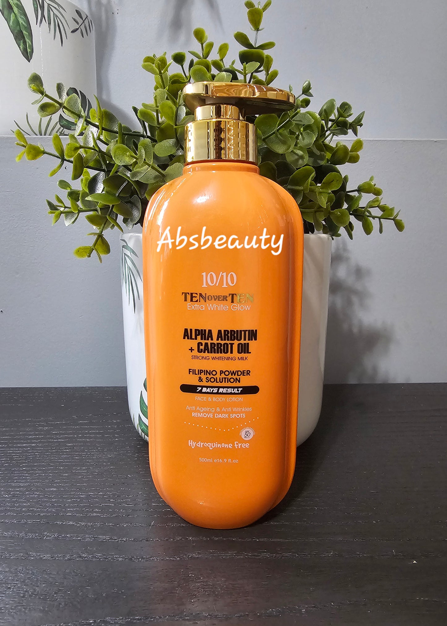 TENoverTEN 10over10 Extra White Glow Face & Body Lotion 500ml👌💯1pc