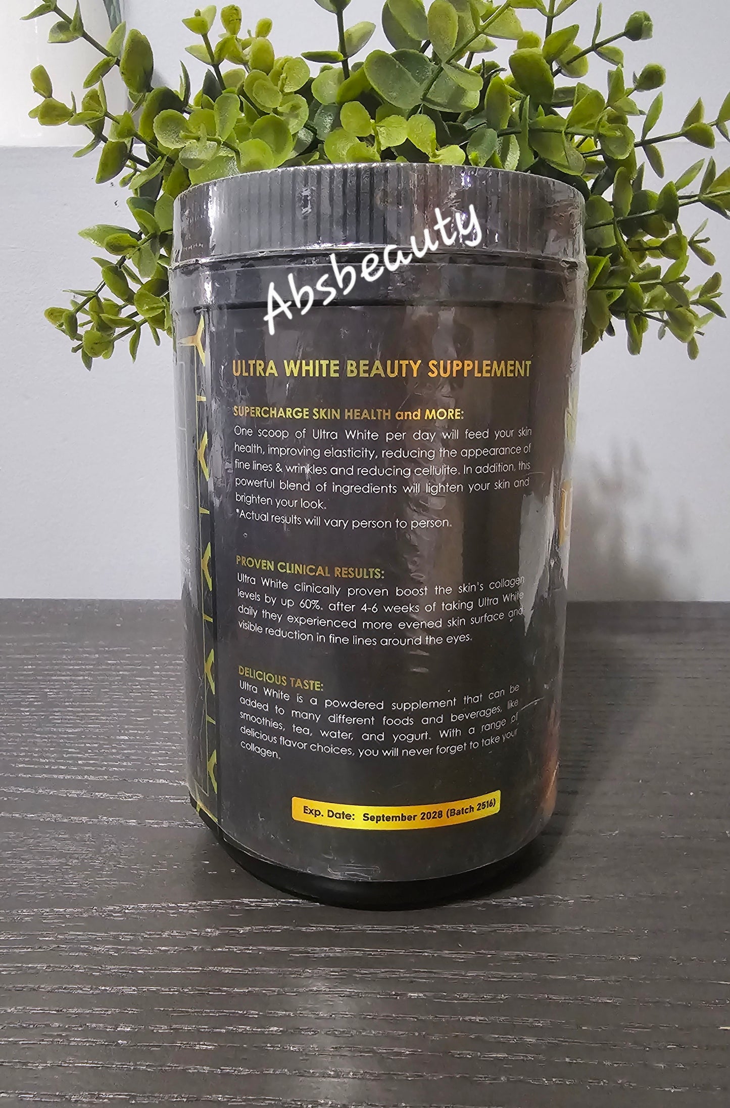 Ultra White Collagen+L-Glutathione Shiny Beauty Booster Powder Supplements, 1jar💯✅️