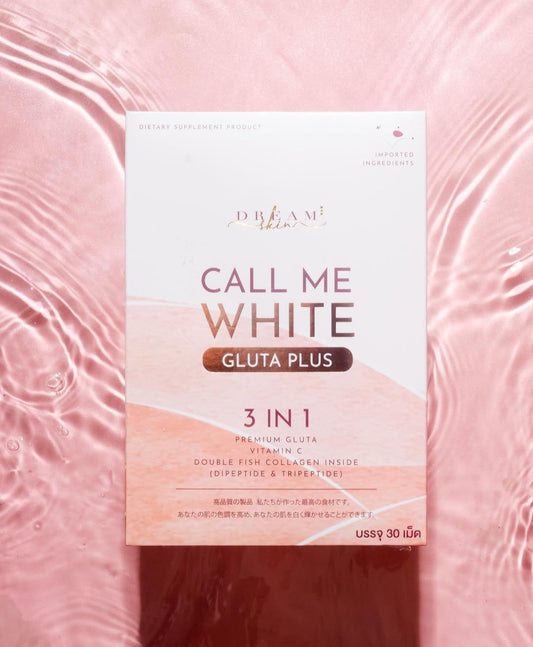 Call Me White Gluta Collagen Plus Supplement Anti-Aging Skin Whitening 30capsules✨️.💯Original&Authentic✅️Scratch of and Check Authentication💯✅️