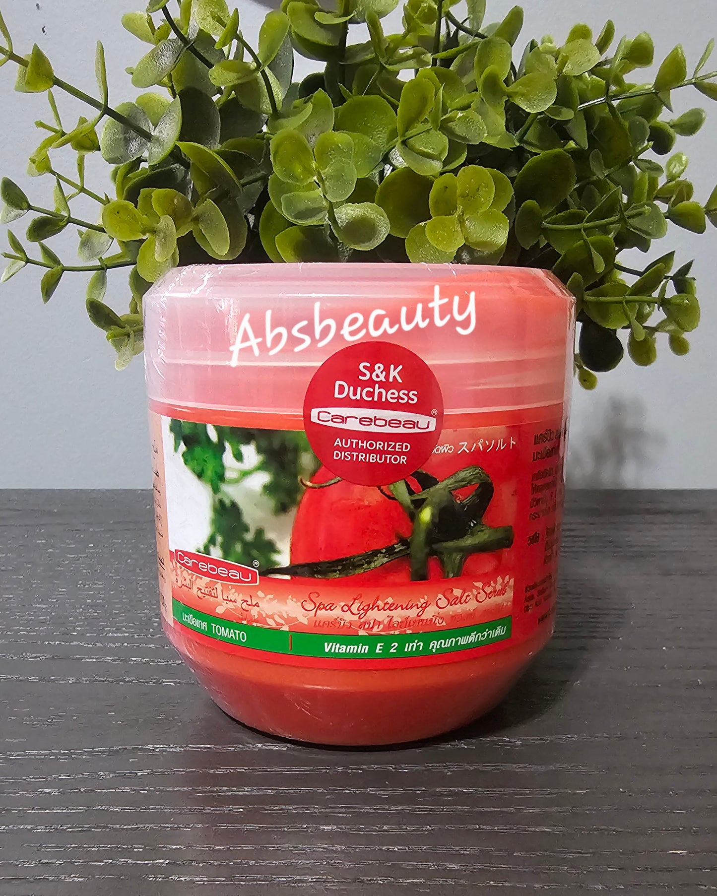 Carebeau Spa Lightens Whitens Brighten Salt Scrub With Fruits, AHA,TOMATO ,Vit E & C 700g ✨️