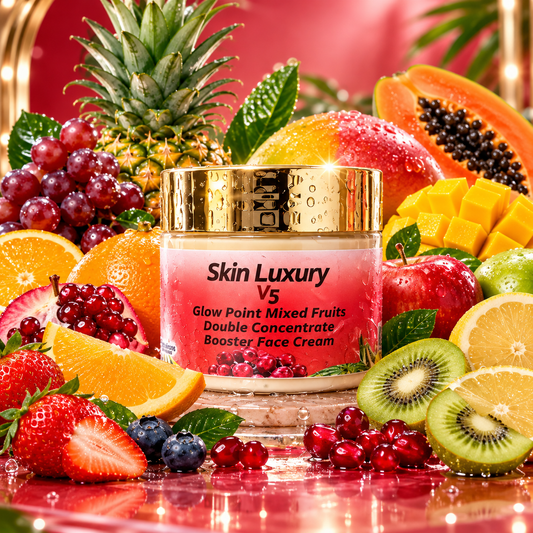 Pari's Glow Cosmetics Skin Luxury V5 Glow Point Mixed Fruits Double Concentrate Booster Face cream 50ml