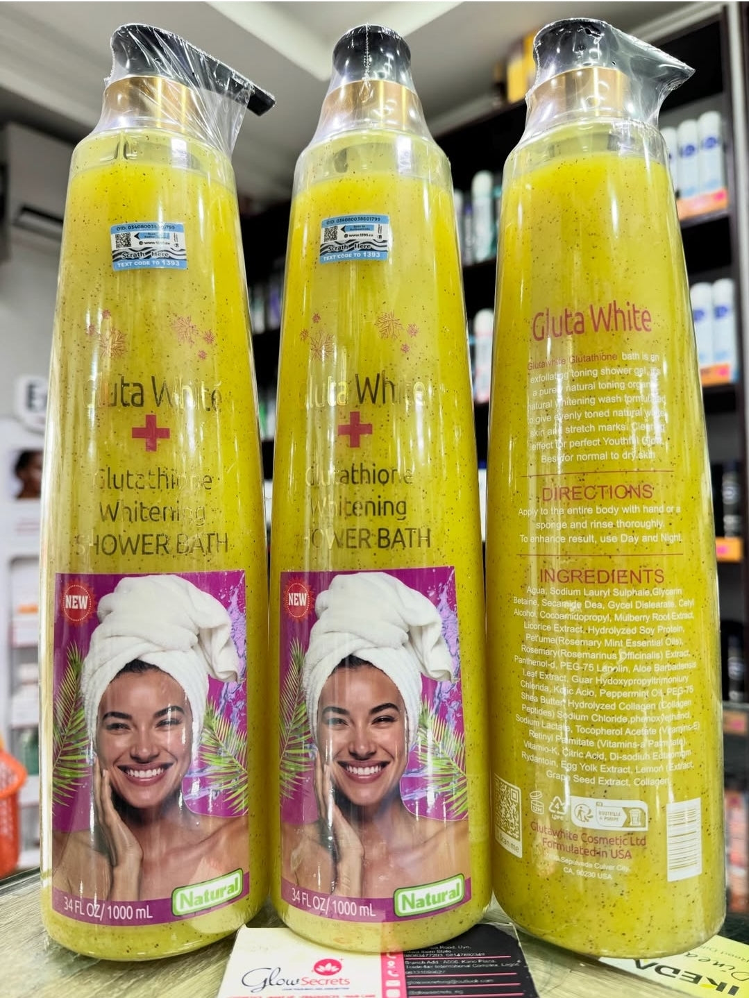 1xGluta White ➕️ Glutathione Whitening Shower Gel 1000ml Original&Authentic 1pc