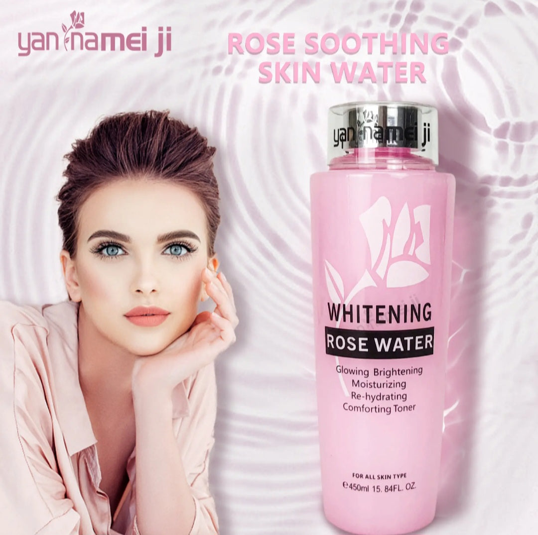 Facial Toner Whitening Rose Water Glowing Brightening Moisturizing &Rehydrating🩷💯👌.1pc