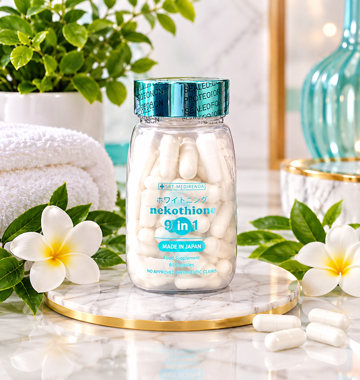 Nekothione 9 in 1 by Kath Melendez / Neko Glutathione 60 Whitening capsules