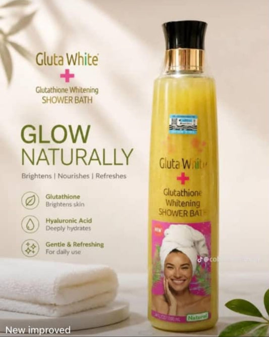 1xGluta White ➕️ Glutathione Whitening Shower Gel 1000ml Original&Authentic 1pc