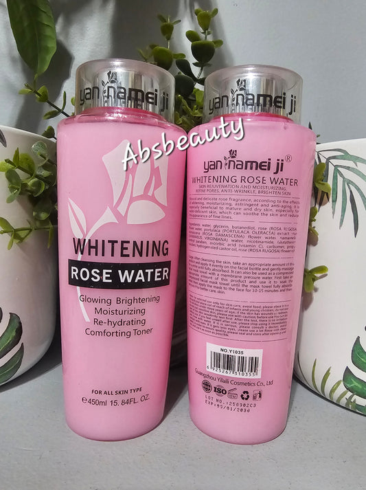Facial Toner Whitening Rose Water Glowing Brightening Moisturizing &Rehydrating🩷💯👌.1pc