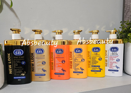 Icon E45 Whitening & Lightening Body Lotion New Look 500ml 1pc