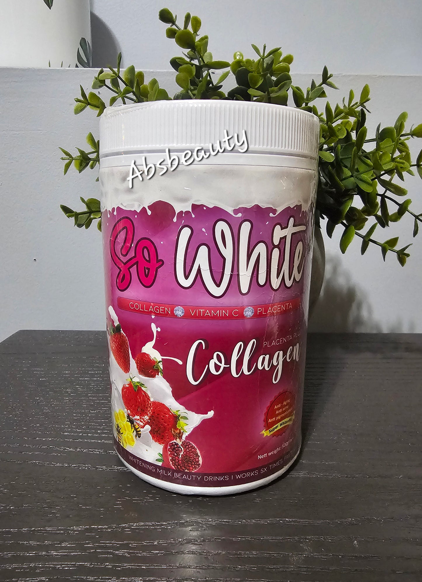 So White Collagen Anti-Aging,Anti-Acné,Anti-Pigmentation Super Whitening Milk Beauty Drinks 500g👌💯