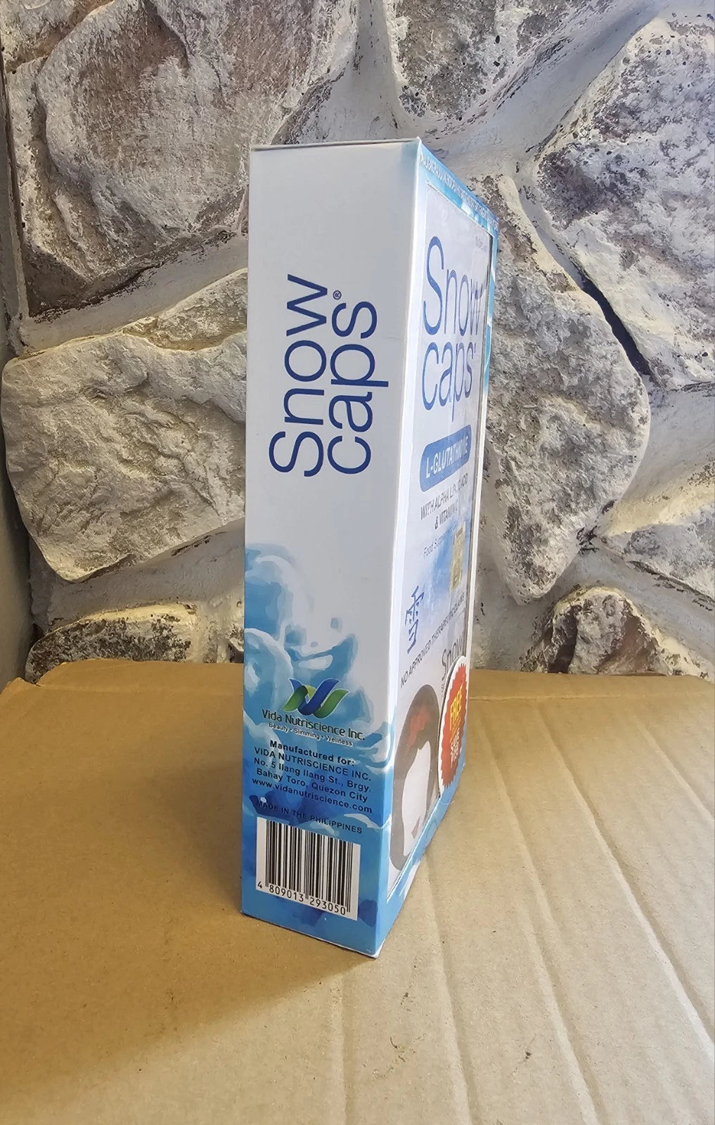 SNOWCAPS L-Glutathione 30 Caps with 1×Free Snow Whitening Soap✨️