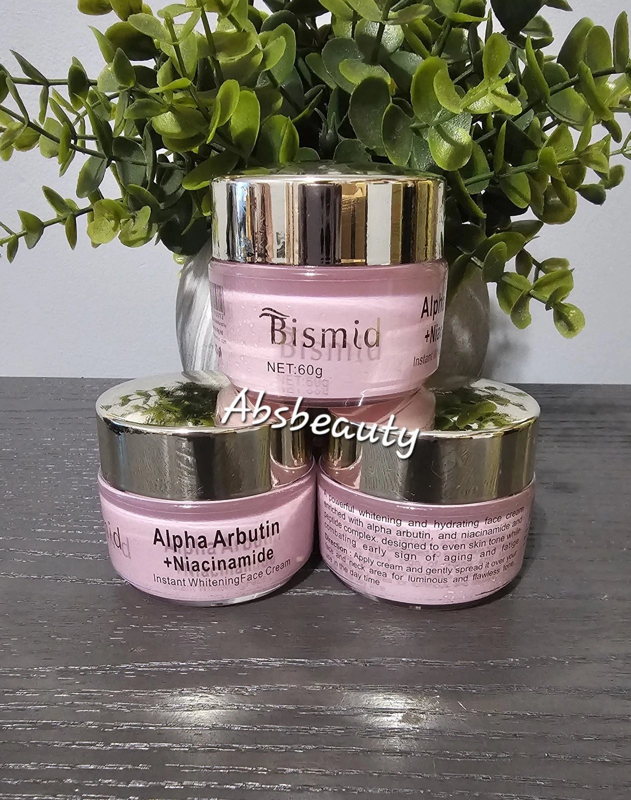Bismid Alpha Arbutin & Niacinamide Instant Lightening Face Cream 60g 1pc