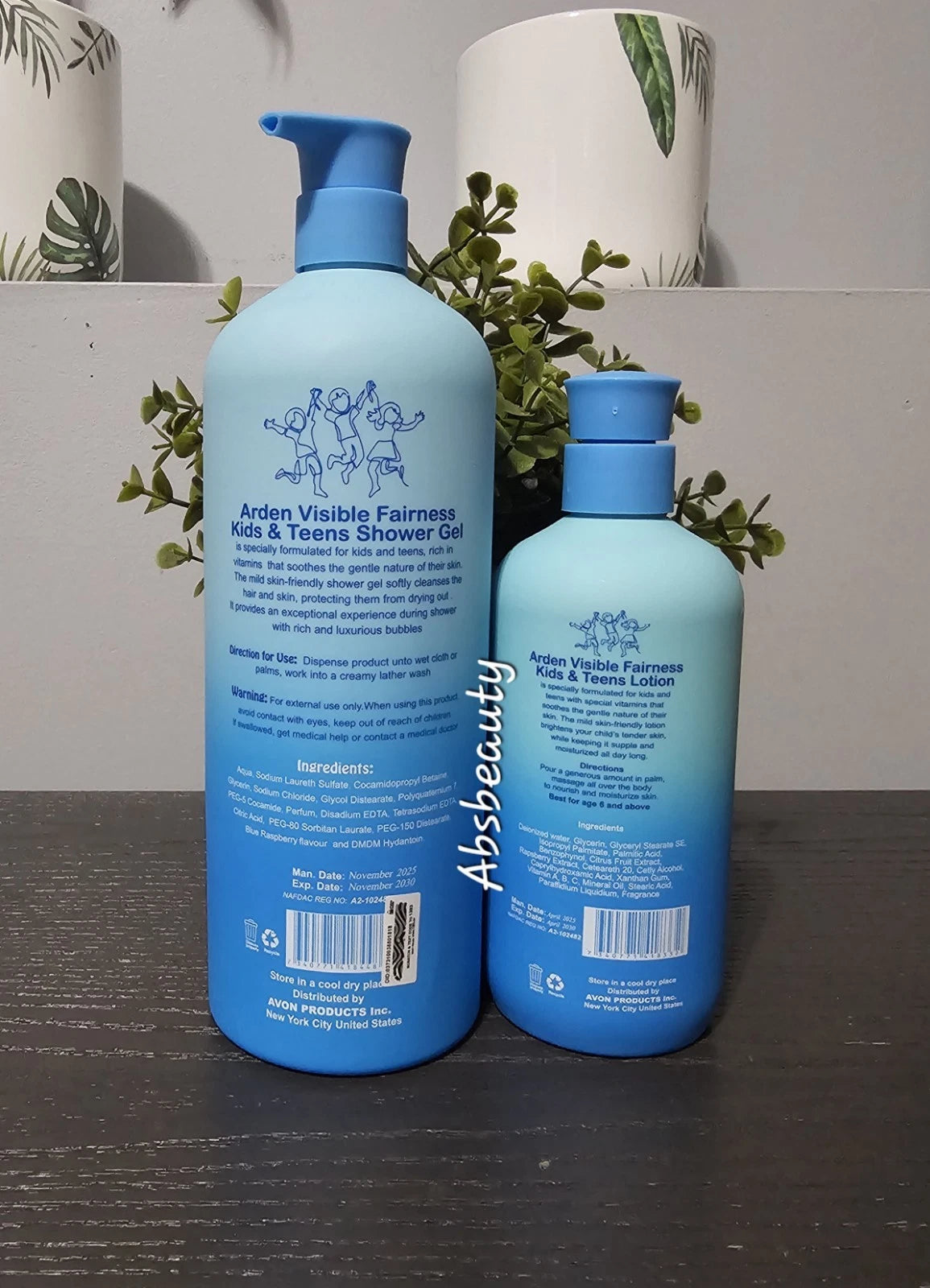 Arden Kids & Teen Visible Fairness Brightening Lotion & Shower Gel - 2pcs Set