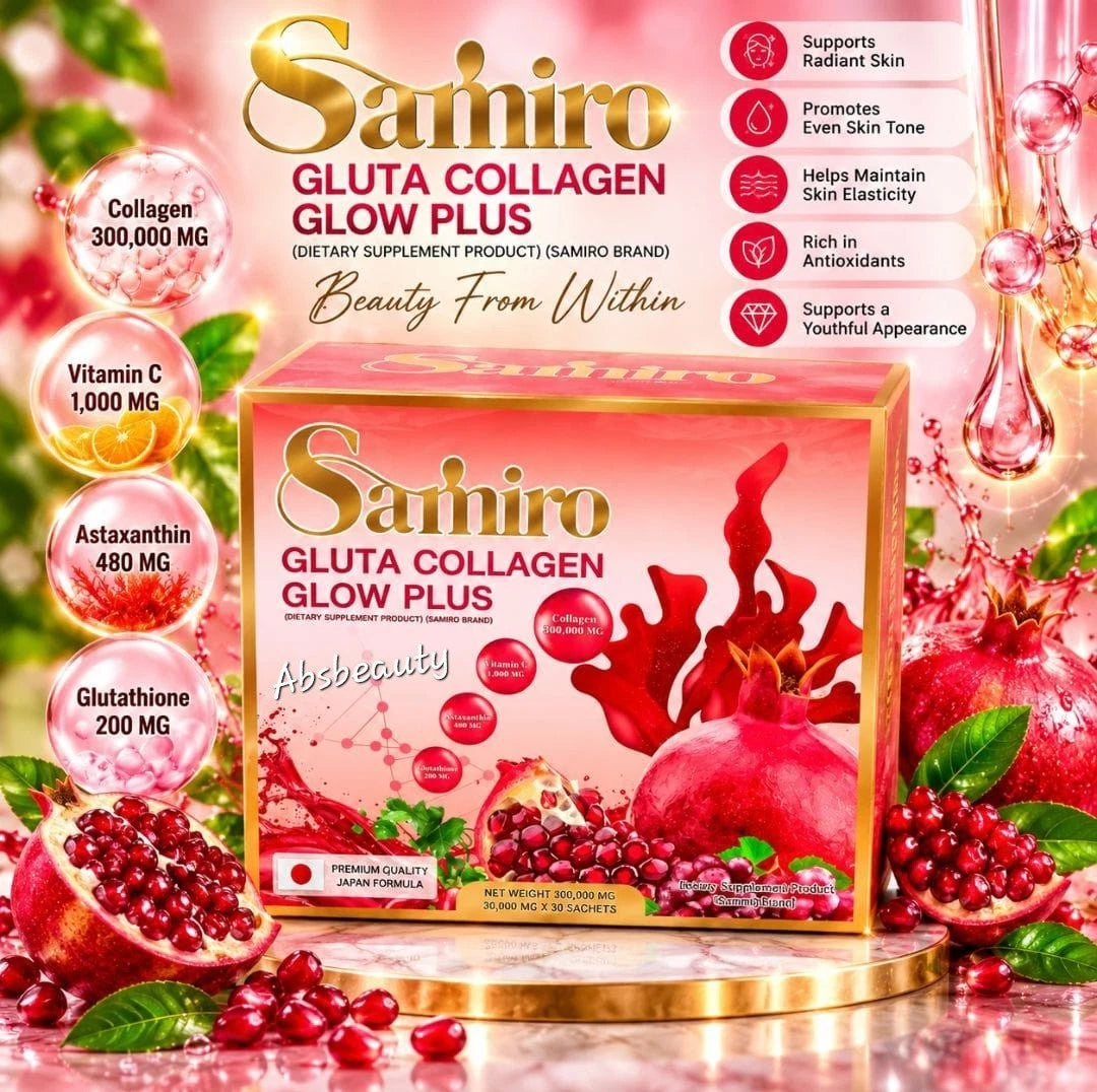 Samiro Gluta Collagen Glow Plus Supplement 15000mg X 30 Sachets