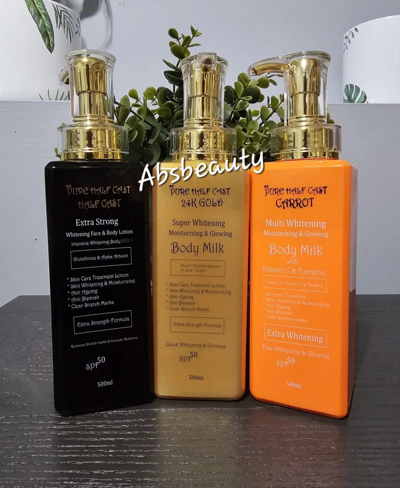 Pure Half C 24K Gold Carrot Body Lotion 500ml 1pc