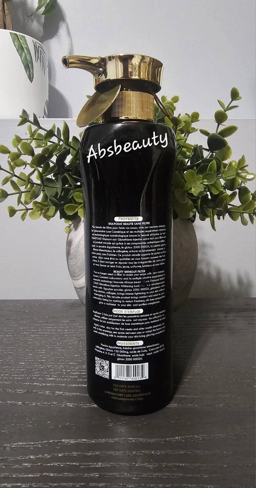 Lait Snapchat DIAMANT NOIR Intense Whitening Body Lotion 500ml