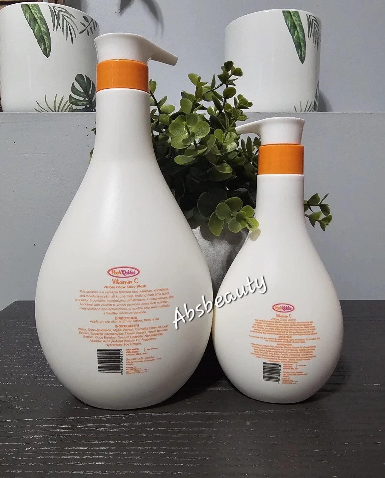 Posh Kiddos Set Shower Gel 1000ml & Lotion 400ml Plus 24hrs Moisture With Spf50