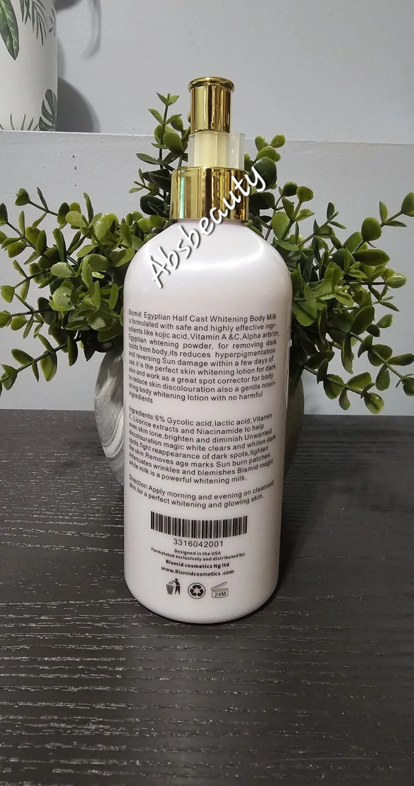 Bismid Egyptian Half-C Whitening Body Lotion 500ml Original&Authentic