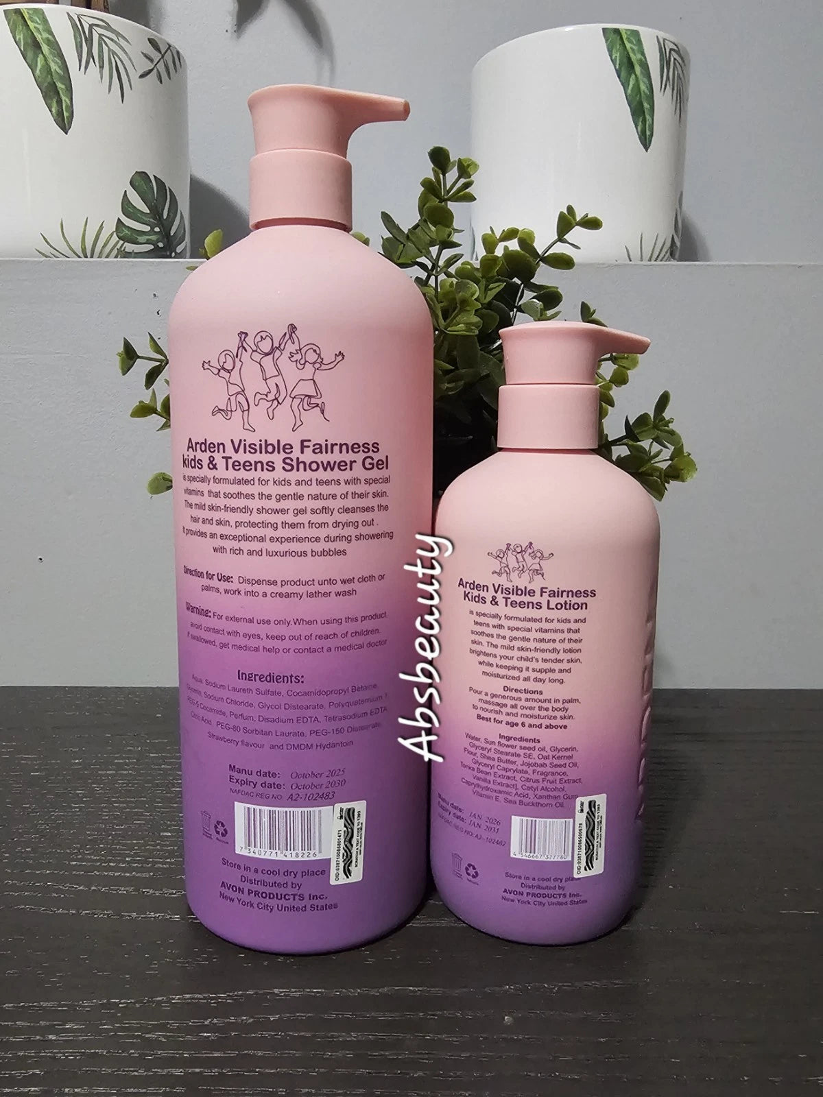 Arden Kids & Teen Visible Fairness Brightening Lotion & Shower Gel - 2pcs Set