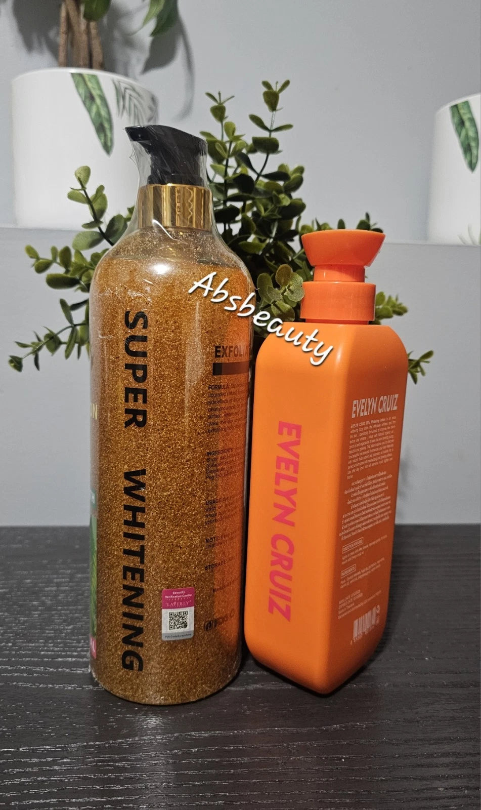 Evelyn Cruiz L-Glutathione Collagen Whitening Bath & 99% Whitening Body Lotion