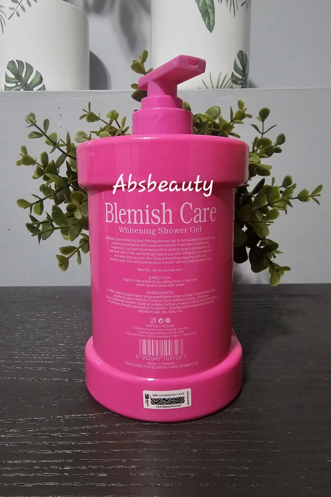 Blemish Care Whitening Shower Gel 1000ml Natural Formula Glutathion & Goat Milk