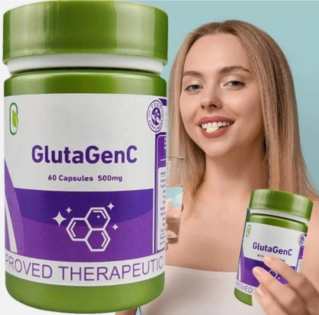 GlutaGenC Glutathione L-Glutathione Capsules Anti-Aging Skin Whitening 60Caps