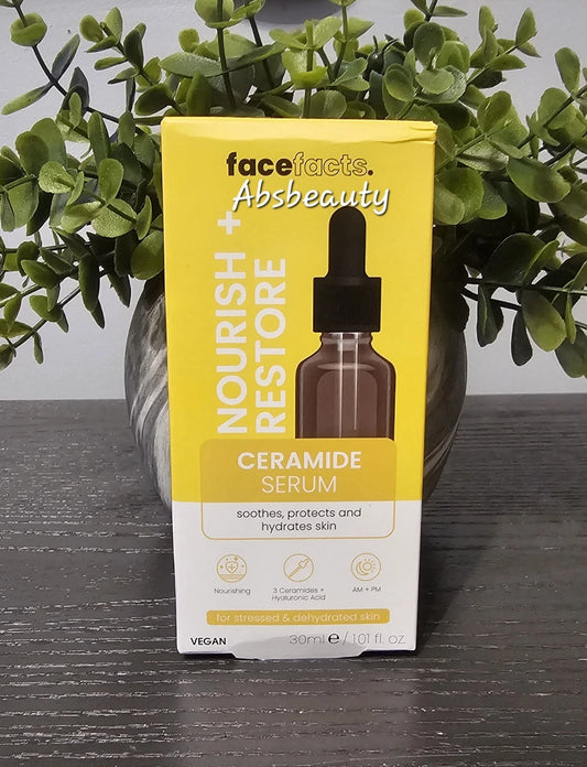 FaceFacts. Ceramide Face Serum Nourish, Restore, Protect & Hydrate The Skin 30ml