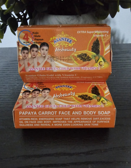 Asantee 4in1 Gluta Gold Vitamin C Face&Body Soap 125g 1pc