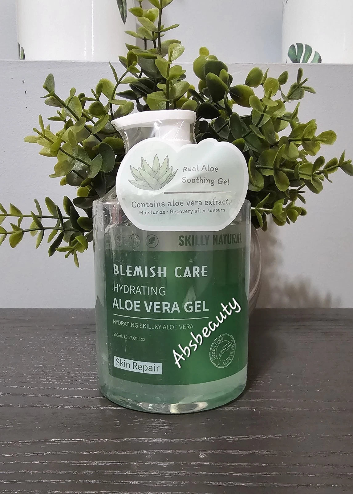 Blemish Care Hydrating Aloe Vera Gel Skilly Natural 500ml Good For Stretch Mark