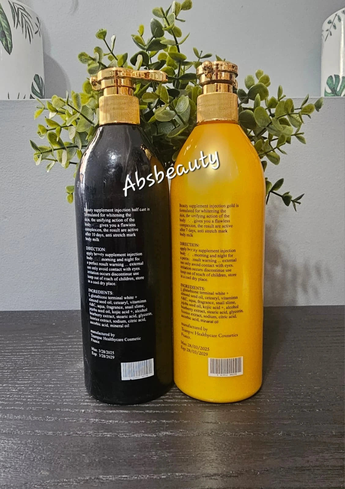 Beauty Supplement Half-C & 24K Gold Lightening Body Lotion 400ml w/ spf40/50 1pc