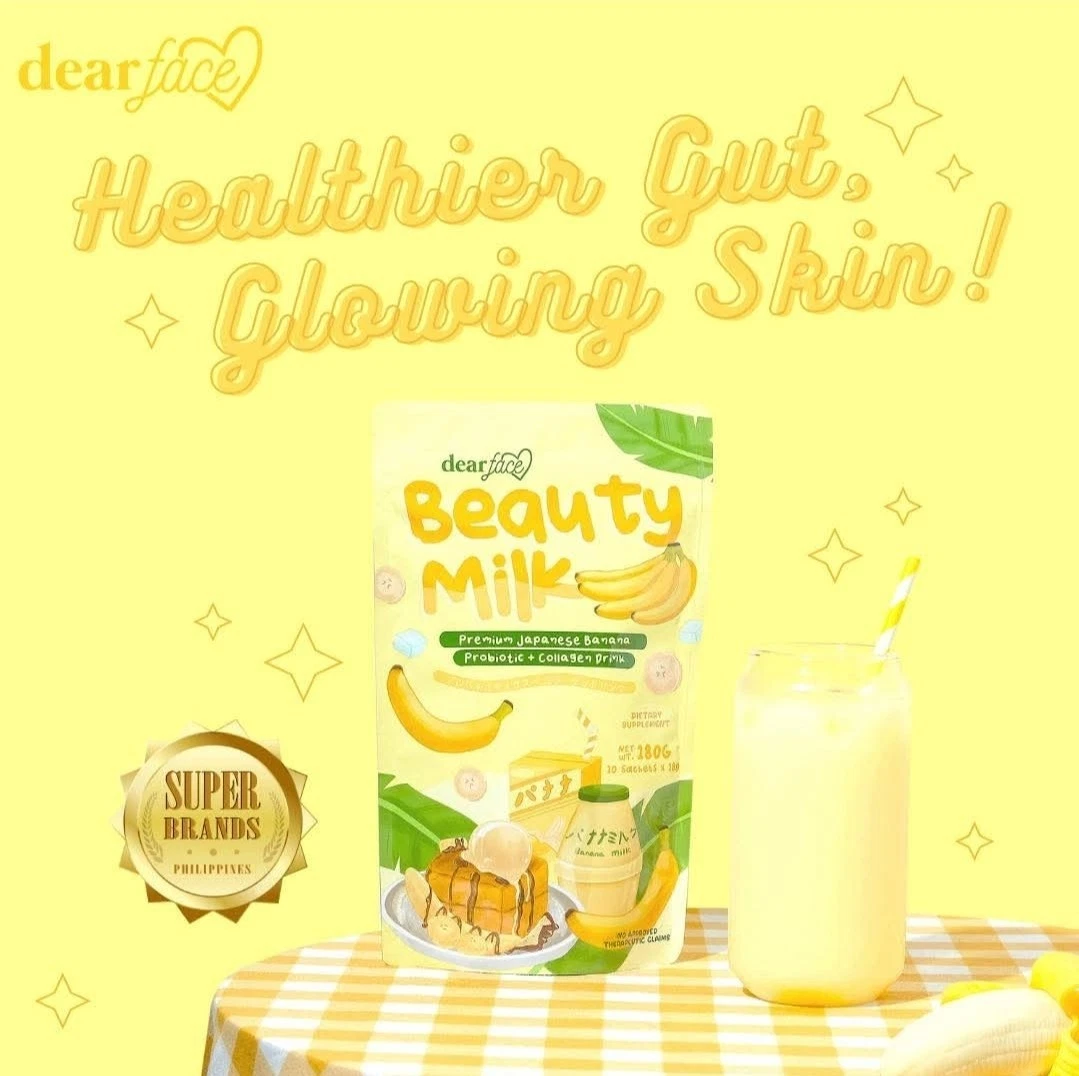 Dear Face Beauty Milk Premium Japanese Banana Probiotics + Collagen Drink