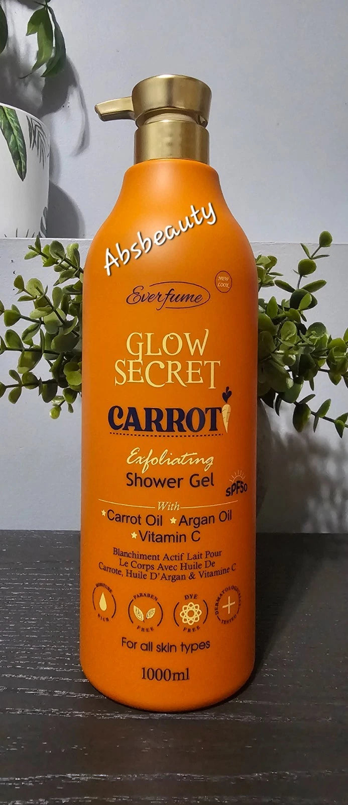 Glow Secret Whitening Body Lotion 500ml & Shower Gel 1000ml 1pc