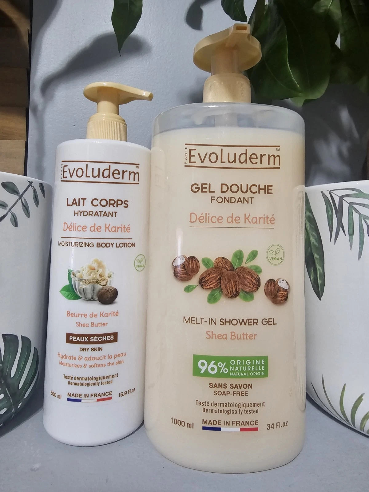Evoluderm Gel De Douche Fondant & Lait De Corps Hydratant Au Délice De Karité