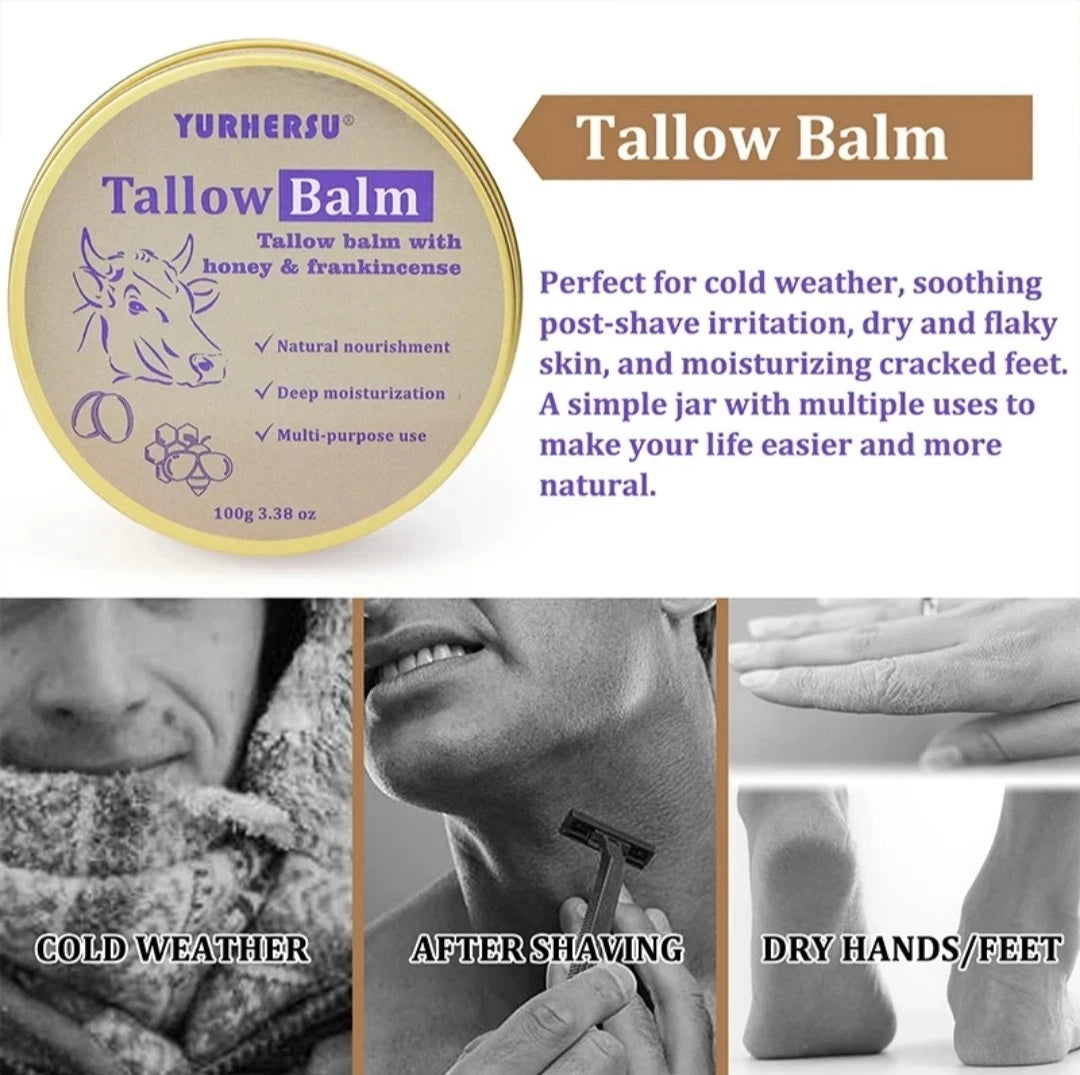 Tallow Balm With Honey & Frankincense