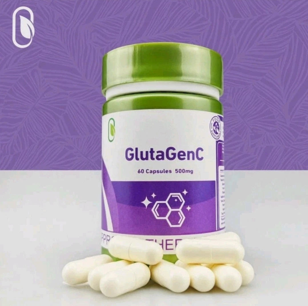 GlutaGenC Glutathione L-Glutathione Capsules Anti-Aging Skin Whitening 60Caps