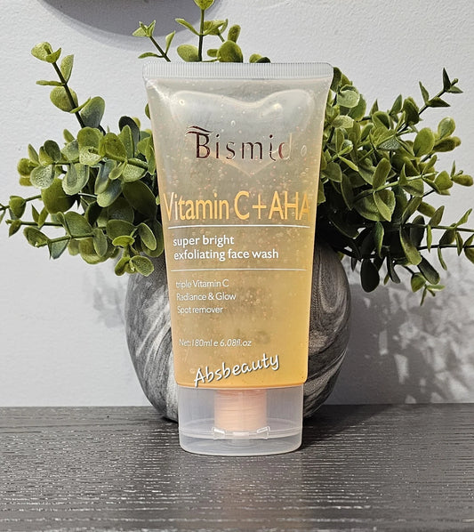 Bismid Vit.C + AHA Super Bright Exfoliating Face Wash 180ml
