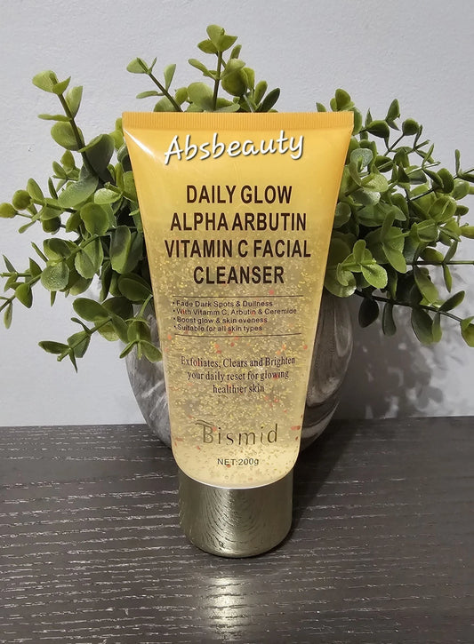 Bismid Daily Glow Alpha Arbutin Vitamin C Facial Cleanser 200g