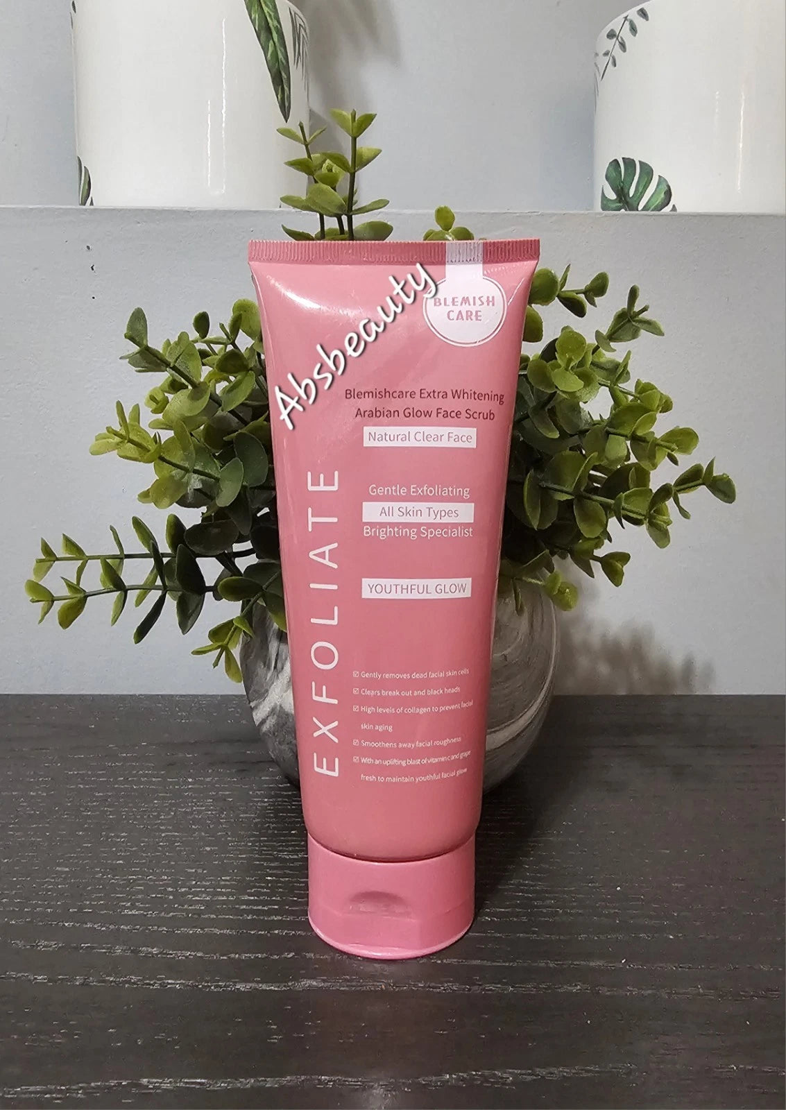 Blemish Care Extra Whitening Arabian Glow Face Scrub Natural Clear Face 220g